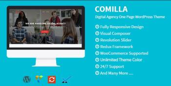 Comilla - Digital Agency One Page WordPress Theme